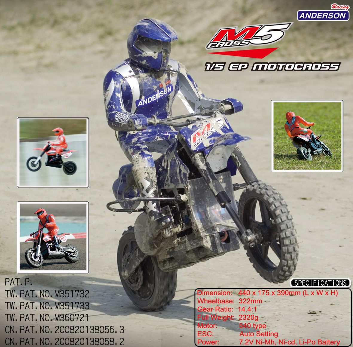 Moto RC Race M5 1/5 Anderson